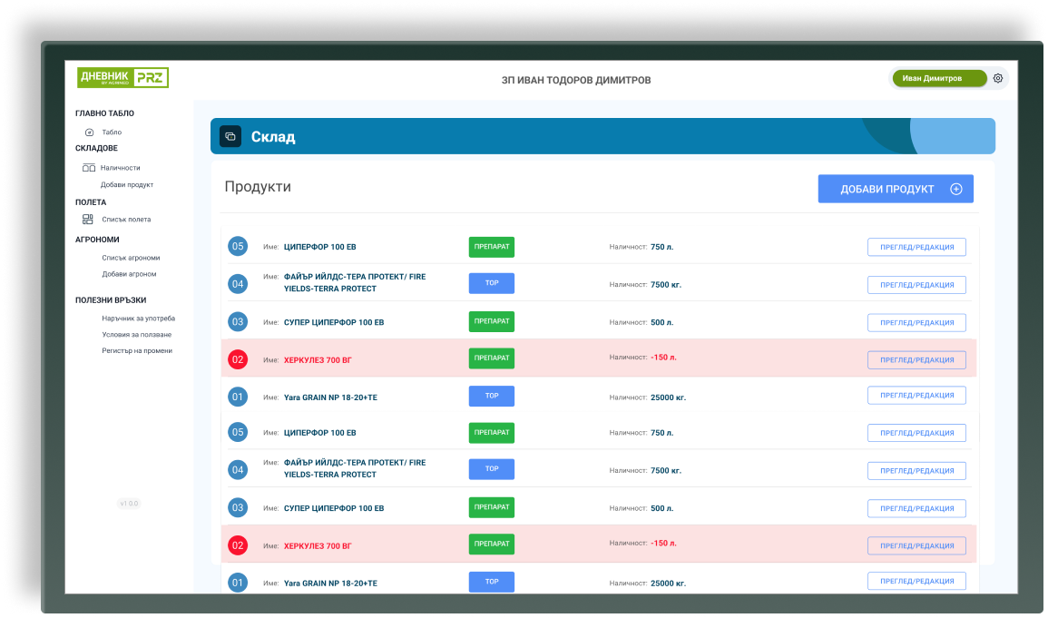 PRZ Dnevnik App Demo Preview